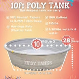 10ft Poly Stock Tank Pool