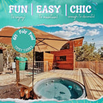 6ft poly stock tank pool backyard deck setup fun easy chic tipsy tanks outdoor pool
