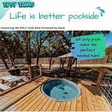 6ft poly stock tank pool inground deck backyard setup heated tub style tipsy tanks