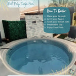 8ft poly stock tank pool installation process backyard inground pool how to order tipsy tanks
