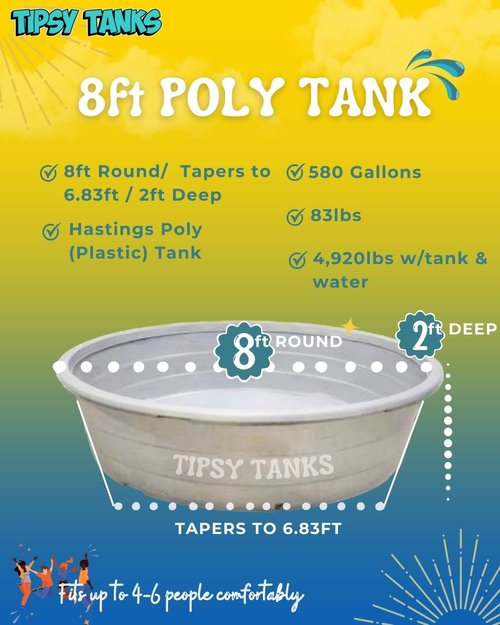 8ft poly stock tank pool specs 580 gallons plastic round backyard pool dimensions tipsy tanks