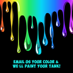 Colorful paint drips for stock tank pools